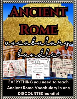 Preview of Vocabulary of Ancient Rome All in One BUNDLE- DIGITAL and PRINT