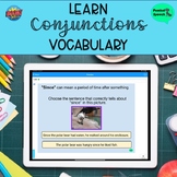 Learn Conjunctions Vocabulary Boom Cards