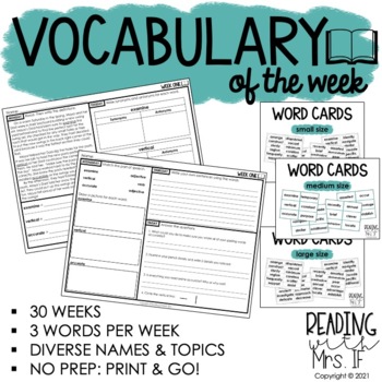 Preview of Vocabulary of the Week: 30 Weeks of Daily Vocabulary Instruction