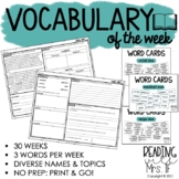 Vocabulary of the Week: 30 Weeks of Daily Vocabulary Instruction