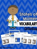 States of Matter Vocabulary Activities