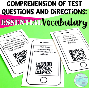 Preview of Comprehension of Test Questions and Directions:Essential Vocabulary