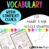 Vocabulary with Context Clues