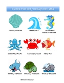 Vocabulary words: Ocean Theme (English and Spanish)