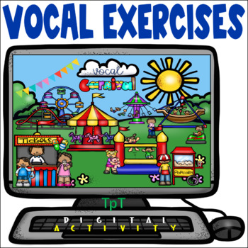 Preview of Vocal Carnival - Distance Learning - Easel Activity