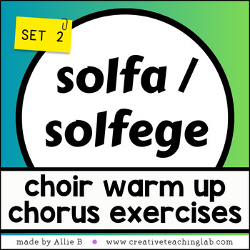 Solfege Warm Up for Singing- Key of C Major Sheet Music