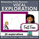 Vocal Exploration Fall Music Activity for Elementary Music