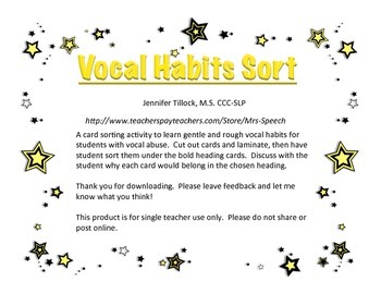 vocally abusive behaviors checklist clipart