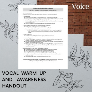 Preview of Voice Therapy: Vocal Warm-Up