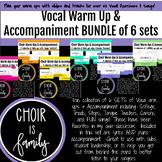 Vocal Warm Ups & Accompaniment Tracks BUNDLE of 6 sets!