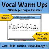 Solfege Activities - Vocal Warm Ups for Choir and Music Cl