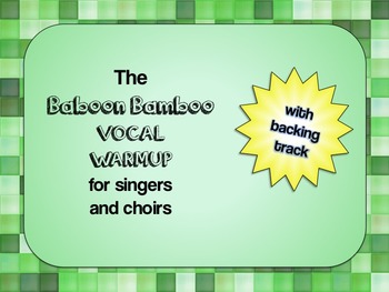 Preview of Choral Vocal Warm up: Baboon Bamboo