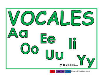 Vocales verde by 123UnoDos Tres Educational Recursos | TPT