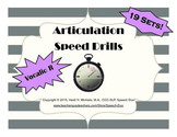 Vocalic /R/ Artic Speed Drill SET