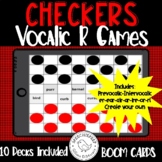 Vocalic R Checkers Articulation Games BOOM CARDS