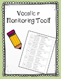 Vocalic R Monitoring Tool- Speech Therapy