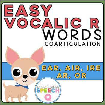 Preview of Vocalic R Word Lists | Speech Therapy | Ear, Air, Ire, Or, Ar, Er