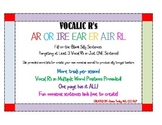 Vocalic R's-Fill in the Blank Sentences for Articulation Drills
