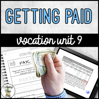 Preview of Vocation Unit 9 Bundle - Getting Paid