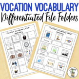 Vocation Vocabulary File Folders