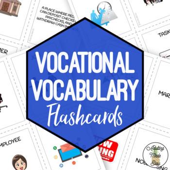 Preview of Vocation Vocabulary Flashcards & Activities