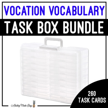 Preview of Vocation Vocabulary Task Box BUNDLE