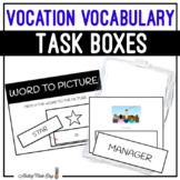 Vocation Vocabulary Task Boxes - Word to Picture