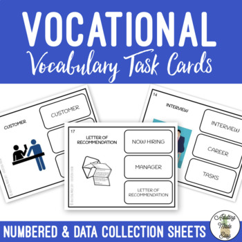 Preview of Vocation Vocabulary Task Cards