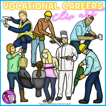 Preview of Diverse Vocational Careers realistic clip art