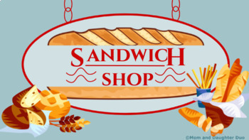 Preview of Vocational Math and Directions: Sandwich Shop Edition