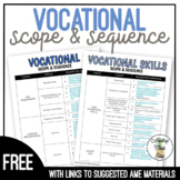 Vocational Scope & Sequence Freebie