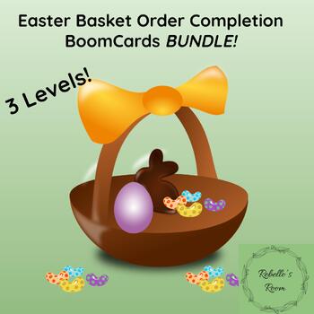 Preview of Vocational Skills: Completing Easter Basket Orders BOOMCARDS!