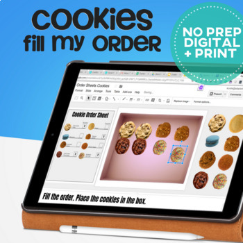 Preview of Vocational Skills: Fill The Order Cookie Edition