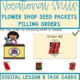 Vocational Skills KG Filling Flower Shop Orders Digital Le