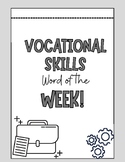 Vocational Skills Word of the Week