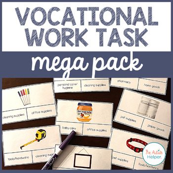 Preview of Vocational Skills Work Task Mega Pack