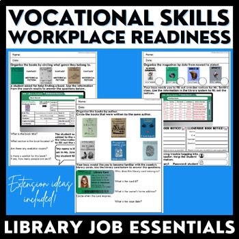 Preview of LIBRARY - Vocational Skills - Workplace Readiness - Job Essentials - SCHOOL