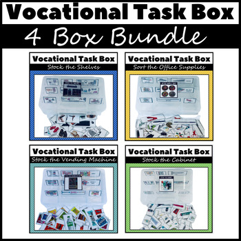 Preview of Vocational Task Box BUNDLE for Special Education
