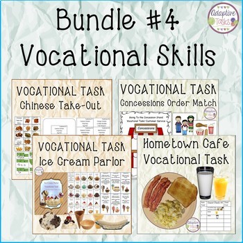 Preview of Set #4 Vocational Task Bundle