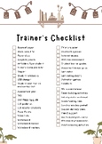 Vocational Training Checklist for Trainers