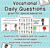 Vocational Visual Daily Questions with Job Posters for Spe