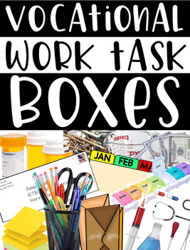 Preview of Vocational Work Task Boxes {students w/special needs}