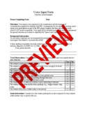 Voice Assessment Teacher Input Form + Report Template