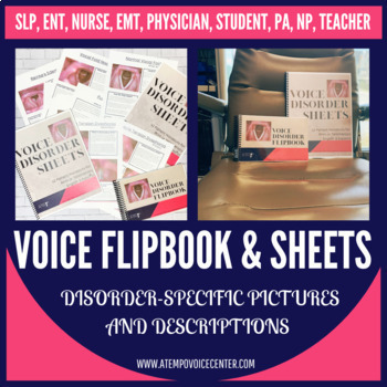 Preview of Voice Disorder & Anatomy Handouts Sheets & Flipbook