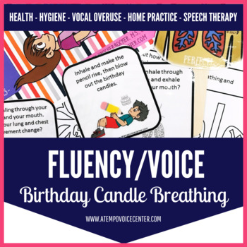 Preview of Voice & Fluency Birthday Candle Breathing