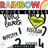 Rainbow Classroom Decor | Voice Level Chart | Noise Level Chart