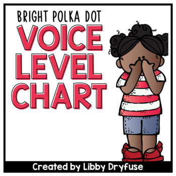 Preview of Voice Level Chart {Bright Polka Dot}