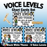 Voice Level Chart Cards Set (Black/White}