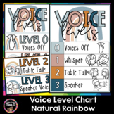 Voice Level Chart Natural Boho Rainbow