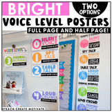 Voice Level Chart Posters, Bright Classroom Decor, Classro